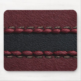 Zwart & rood leereffect muismat