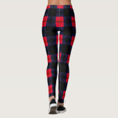 Zwart Rood Leggings (Achterkant)
