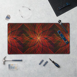 Zwart & Rood Mandala Art Cool Modern Trendy Trippy Bureaumat