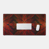 Zwart & Rood Mandala Art Cool Modern Trendy Trippy Bureaumat (Keyboard & Muis)