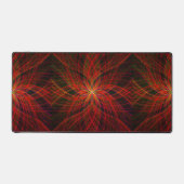 Zwart & Rood Mandala Art Cool Modern Trendy Trippy Bureaumat (Voorkant)