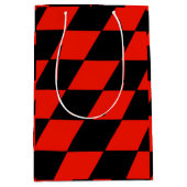 Zwart-rood Medium Cadeauzakje (Voorkant)