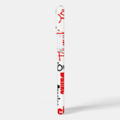 Zwart-rood, meertalig Dank je wel Typografie Case-Mate iPhone Case (Achterkant / Links)