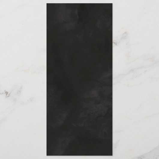 Zwart, rood menu (Achterkant)