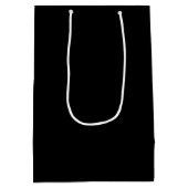 Zwart Rood Minimaal Bruiloft Welkom Medium Cadeauzakje (Achterkant)