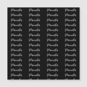 Zwart-rood minimalistisch Naam toevoegen Persoonli