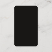 Zwart & Rood Modern Professioneel Minimalistisch E Visitekaartje (Achterkant)