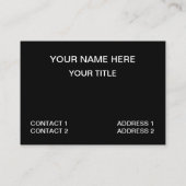 Zwart Rood Moderne Geometrische Visitekaartje (Achterkant)