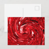 Zwart rood ontwerp briefkaart (Voorkant / Achterkant)