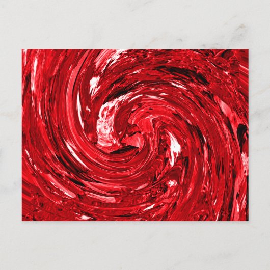 Zwart rood ontwerp briefkaart (Voorkant)