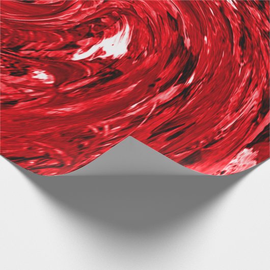 Zwart rood ontwerp cadeaupapier (Hoek)