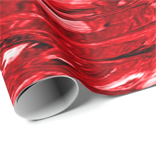 Zwart rood ontwerp cadeaupapier (Rol Hoek)