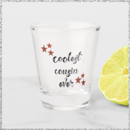 Zwart-rood — oudste neef shot glas