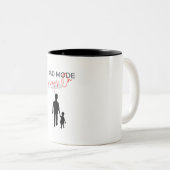 Zwart Rood Papa Mode Altijd Op Mok (Voorkant rechts)