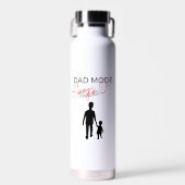 Zwart Rood Papa Mode Altijd Op Waterfles (Voorkant)