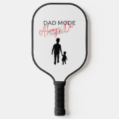 Zwart rood papa modus altijd op pickleball peddel pickleball paddle (Voorkant)