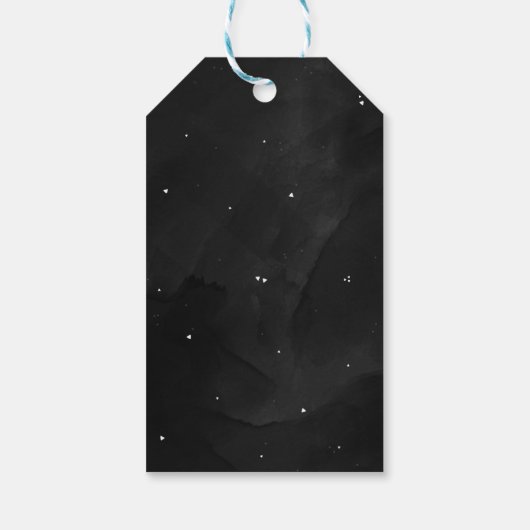 Zwart & Rood Pizza Cadeau Labels Cadeaulabel (Achterkant)