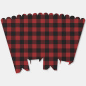 Zwart Rood Plaid Check Popcorn Box Bedankdoosjes (Ongevouwen)