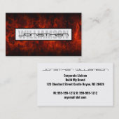 Zwart-rood Professional-Visitekaartje Visitekaartje (Voorkant / Achterkant)