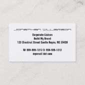 Zwart-rood Professional-Visitekaartje Visitekaartje (Achterkant)