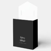 Zwart & Rood Rozen Liefde Matching Bruiloft Namen  Bedankdoosjes (Geopend)