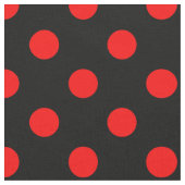 Zwart rood stippen ontwerp stof (Close Up)