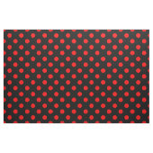 Zwart rood stippen ontwerp stof (Fat Quarter)
