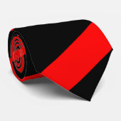 Zwart-rood Stropdas (Opgerold)
