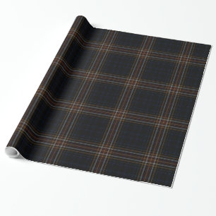 Zwart Rood Tartan Plaid Cadeaupapier