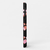 Zwart Rood Textuur Pootafdruk Patroon Persoonlijk Case-Mate iPhone Case (Achterkant/links)