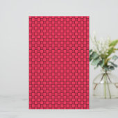 Zwart rood toetsenbord briefpapier (Staand voorkant)