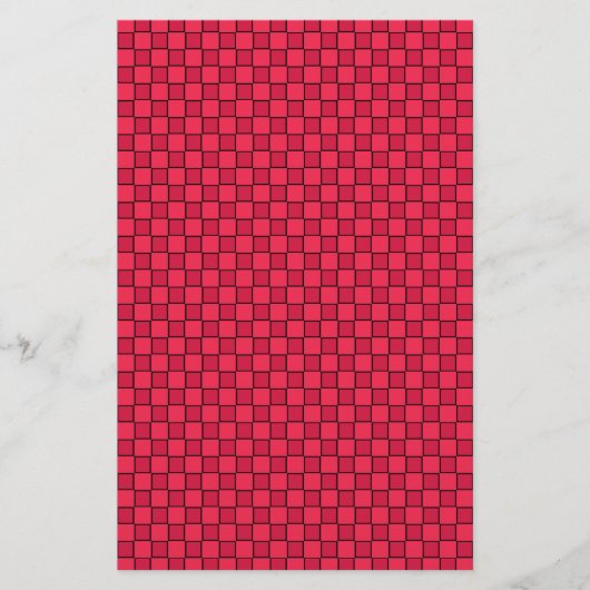 Zwart rood toetsenbord briefpapier (Voorkant)