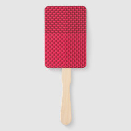 Zwart rood toetsenbord handwaaier