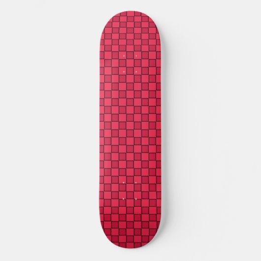 Zwart rood toetsenbord persoonlijk skateboard (Voorkant)