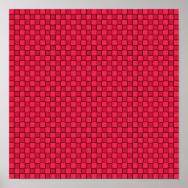 Zwart rood toetsenbord poster