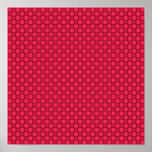 Zwart rood toetsenbord poster (Voorkant)