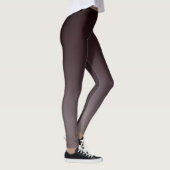 Zwart rood tot grijs ombre gradiënt vervagen leggings (Rechts)