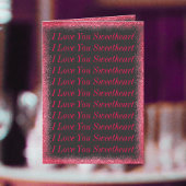 Zwart Rood Typografie Stijlvolle Moderne Valentijn Kaart