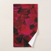 Zwart rood, veelhoekig bad handdoek (Handdoek)