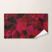 Zwart rood, veelhoekig bad handdoek (Handdoek)