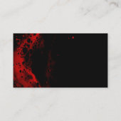 Zwart-rood Visitekaartje  (Achterkant)