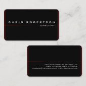 Zwart rood wit aantrekkelijk Visitekaartje (Voorkant / Achterkant)