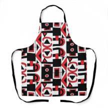 Zwart rood wit Abstract geometrisch patroon