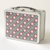 Zwart rood & wit geometrisch (Voorkant)