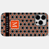 zwart rood wit geometrisch Case-Mate iPhone case (Achterkant (horizontaal))