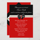 Zwart rood wit goud PERSONALISEER Kaart (Voorkant / Achterkant)