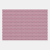 Zwart Rood Wit Harlekijn Diamant print Geometrisch Inpakpapier Vel (Voorkant 3)