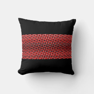 Zwart Rood Wit Klasse Kussen