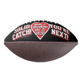 Zwart Rood Wit TROUWEN Alternatieve Garter Toss American Football