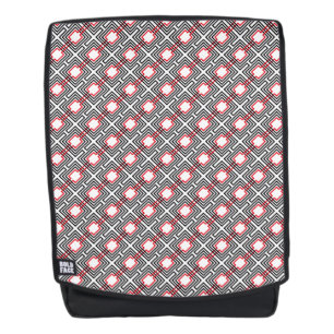 Zwart Rood & Witte Geometrisch Rugtassen